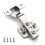 1 x RAW Customer Returns Furniware 10 pieces cabinet hinges, with hydraulic spring, perfect soft close kitchen cabinet hinges, 3-dimensional height, depth, left-right of the door, for cabinet door - RRP €29.23