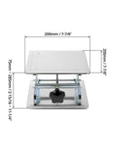 1 x RAW Customer Returns QWORK 200x200mm Laboratory Lift, Stainless Steel Lifting Platform Maximum Load 15KG - RRP €25.99