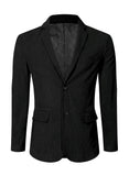 1 x RAW Customer Returns Elegancity Men s Corduroy Suit Jacket Black Retro Jacket Leisure Blazer Regular Fit Winter Jackets with 3 Pockets XXXL - RRP €50.41