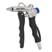 1 x RAW Customer Returns FIRSTINFO A18565EU Compressed air gun Compressed air blow gun with flow regulator including 2 interchangeable nozzles - RRP €18.07