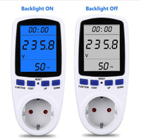 2 x RAW Customer Returns Electricity consumption meter power measuring device socket electricity meter, energy cost meter electricity cost meter electricity consumption meter measuring device power meter, LCD backlight 180 readable display - RRP €27.96