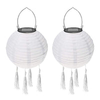 19 x Brand New Pack of 2 solar lanterns, LED solar lanterns garden lantern, lanterns outside weatherproof white, LED lantern solar light chain outside, solar lantern boho style white - RRP €172.14