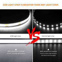 1 x RAW Customer Returns CHNMALITAI 24V Dimmable COB LED Strip 5m, 1600LEDs 6500k CRI90 LED Strip for TV Backlight White Light  - RRP €24.19