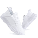 1 x RAW Customer Returns AZSDXS Women s Shoes Sneakers Running Gymnastics Comfortable Sneakers Running Shoes Volleyball Padel Work Walking Gym Sports Tennis Shoes, White 39 - RRP €58.8