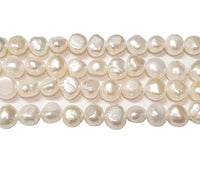 1 x RAW Customer Returns 22pcs. Freshwater pearls cultured pearls 10 mm cream white rice grain natural baroque gemstone pearls shell pearls gemstone pearl for threading - RRP €11.59