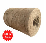 1 x RAW Customer Returns 500 m cord jute cord garden yarn natural craft ribbon package cord jute ribbon craft packaging DIY string decoration rope - RRP €12.1