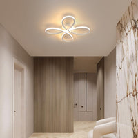 1 x RAW Customer Returns Goeco LED ceiling light 40W, 6500K cold white light flower shape LED ceiling lamp made of acrylic, white LED ceiling lighting for bedroom light, living room light, kitchen light, 50cm x 40cm - RRP €40.33