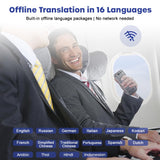 1 x RAW Customer Returns Instant Translator, Portable Electronic Two-Way Language Translator, Updated 2023, Online Translation Voice Photos, 137 Compatible Languages - RRP €16.8