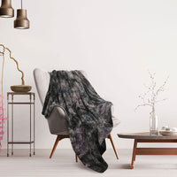 1 x Brand New PiccoCasa Cuddly Blanket Fluffy Blanket XL Bedspread Warm Sofa Throw Blanket Batik Print Blanket for Couch Bedroom Living Room Dark Grey 130x160cm - RRP €39.31