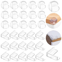 12 x Brand New Edge protection baby corner protection table 40 pieces edge protection furniture corner protection transparent table edge protection child safety self-adhesive bumper protection for edge corner two shapes - RRP €153.24