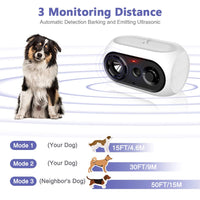 1 x RAW Customer Returns Automatic Ultrasonic Dog Anti Barking Device Safe, Waterproof Anti Bark Device, Bark Control for Dogs, Rechargeable Bark Control for Small Medium Large Dogs, Bark Control Dog Indoor Outdoor - RRP €33.26