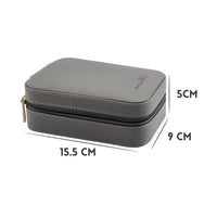 1 x RAW Customer Returns SANQIANWAN Small Jewelry Box Jewelry Box Women s Jewelry Case Travel Jewelry Storage Jewelry Box Women s Jewelry Box for Rings, Earrings, Necklace, Wristwatch Gray  - RRP €25.21