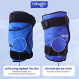 1 x RAW Customer Returns NEWGO XXL Large Ice Pack for Knee Replacement Surgery, Reusable Gel Cold Pack to Wrap the Entire Knee for Knee Injuries, Pain Relief, Swelling, Bruises Blue-2 Pack  - RRP €44.36