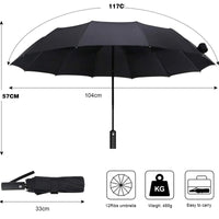 3 x Brand New WANLIAN Windproof Foldable Portable Quick Dry Travel Mini Umbrella, Compact and Durable, One-Hand Opening Mechanism and Fiberglass Reinforcement - RRP €59.01