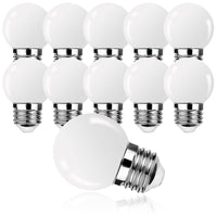 1 x RAW Customer Returns ProCrus E27 LED lamp G45 1W light bulb, warm white 2700K, mini globe light bulb G45, 50LM, replaces 5W incandescent lamps, not dimmable, energy class G, pack of 10 - RRP €14.98