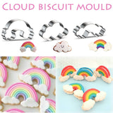 1 x Brand New YGCHEN cookie cutters cloud biscuit cutters stainless steel cake molds cookie cutters rainbow cookie molds children biscuit molds cookie cutter set - RRP €13.99