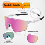 1 x RAW Customer Returns DUDUKING Sunglasses Cycling Glasses Men Women, Water Transfer Printing Sports Glasses Cycling Glasses for Outdoor Sports Cycling Running Golf UV 400 Protection Baseball Glasses Pink  - RRP €27.99