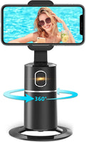 1 x RAW Customer Returns Mobile phone holder for smartphone, 360 rotatable face tracker No APP required Selfie stick, suitable mobile phone holder for iPhone Android live broadcast video vlog mobile phone stand ... - RRP €40.33