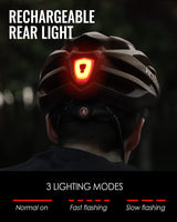 1 x RAW Customer Returns Victgoal Bicycle Helmet with Safety LED Rear Light Mountain Bike Helmet for Men Women Bicycle Helmet with Removable Visor Road Cycling Helmet Ti  - RRP €39.99