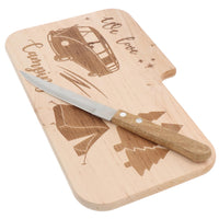 1 x RAW Customer Returns Saying ripe Breadboard with knife Breadboard with engraving Wooden board with knife Gifts for campers Outdoor gifts Outdoor breakfast - RRP €20.16