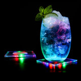 17 x Brand New MEDOYOH 6 Pieces Square Colorful Illuminated Coasters for Drinks, ON OFF LED Coasters Beer Cocktail, Waterproof Acrylic Coasters for Party Weddings Engagement Bar Christmas - RRP €267.41