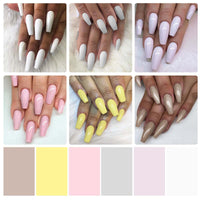 30 x Brand New ROSALIND UV Nail Polish White Light Gray Nude Colors Shellac Pink Set, 10ml UV Nail Polish Set Light Brown Pink Yellow Gel Color for Nails 6 Colors Soak Off Gel Nail Polish - RRP €346.2