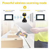 1 x RAW Customer Returns NetumScan Wireless 2D Barcode Scanner, Waterproof and Antimicrobial Barcode Reader QR PDF17 Data Matrix Code Charging Station with Integrated Receiver NS1202W - RRP €127.99