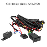 1 x RAW Customer Returns DEWIN Fog Light Wiring Kit, Universal 12 Volt Car LED Fog Light Switch Wiring Kit Fog Light On Off Harness Fuse Relay Kit - RRP €19.66