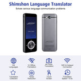 1 x RAW Customer Returns Translator Language Translator, Portable Two-Way Translation Device, Offline Translator with Voice Output 109 Languages Photo Translation WiFi - RRP €105.24