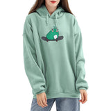 4 x Brand New Women s Pullover Hoodie Girls Teenager Kawaii Frog Hoodie Autumn Winter Warm Hooded Tops Casual Sports Sweatshirt XL, Green-1  - RRP €110.4