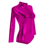 1 x RAW Customer Returns Women s Long Sleeve Dance Gymnastics Dancewear Gymnastics Dancewear Dark Purple S - RRP €24.0