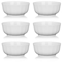 2 x RAW Customer Returns ALLUSEIT Cereal Bowl Porcelain, 6-Piece 500ml Ceramic Small Bowls Set, Microwave Safe Dishwasher Safe, White Bowls for Cereal Soups Salad Snack Dessert Rice, 12.7cm - RRP €44.36