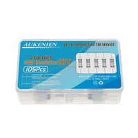 1 x RAW Customer Returns AUKENIEN 5W Resistor Assortment 21 Values 105 Pieces Carbon Layer Resistors 1 to 1M Ohm Resistance Set Electronic Resistor Kit RoHS Compliant with 5  - RRP €20.16