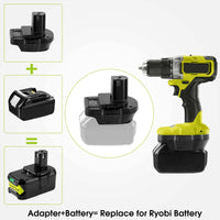 1 x RAW Customer Returns EID MT20RNL battery adapter for Makita 18V lithium battery BL1830 BL1850 BL1860 converter use on Ryobi 18V tools - RRP €23.09