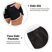 1 x RAW Customer Returns Rave on Friday Women s Swim Shorts Short Black Summer Swim Trunks Quick-Drying Beach Swim Shorts Water Sports Swimwear Shorts Sports Pants Yoga Pants Fitness Pants with Pockets XS - RRP €21.99