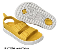 1 x RAW Customer Returns BOATILUS IRKY VEG SEA SANDALS, HIKING SHOES, POOL SANDALS, FLIP-FLOPS FOR KIDS IrkyVeg YELLOW Size 32 33 - RRP €60.0