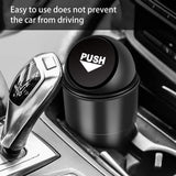 1 x RAW Customer Returns YIOVVOM Car Trash can with lid universal mobile phone trash can for cup holder in the console mini trash can car trash can for car office home black, 1  - RRP €9.25