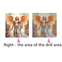 2 x Brand New 5D Diamond Art Painting Kits DIY Cartoon Embroidery Picture Kits Canvas Diamond Rhinestone Crystal Cross Stitch Embroidery Picture for Adults Kids Wall Decor Battle Angel  - RRP €13.08