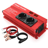 1 x RAW Customer Returns LVYUAN voltage converter 24V 230V 800W 1600W inverter with 3 sockets and 4 USB LED voltage display - RRP €66.99