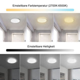 1 x RAW Customer Returns EXTRASTAR Smart LED ceiling light dimmable, 2000LM WiFi ceiling lamp, controllable via app, compatible with Alexa Google Home - RRP €29.99