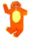 1 x RAW Customer Returns Pokemon Charmander Hooded Onesie Pajamas for Boys, Charmander, 7-8 Years - RRP €37.37