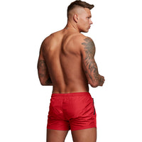 1 x RAW Customer Returns TMEOG swim shorts for men, swim shorts short swim trunks men swimming trunks boxer swim pants water sports shorts quick-drying swim shorts with zipper light red  - RRP €20.99