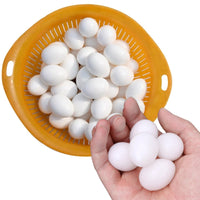 1 x RAW Customer Returns GAESHOW 50pcs Fake Pigeon Eggs, Plastic Fake Pigeon Egg Solid Fake Egg Simulation Hatching Accessories for Birds - RRP €20.39