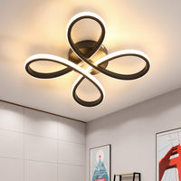 1 x RAW Customer Returns Comely 30W LED Ceiling Light, 4 Heads 3500LM Black Modern Ceiling Lamp, LED Chandelier for Living Room, Dining Room, Bedroom, Warm White Light 3000K - RRP €37.99