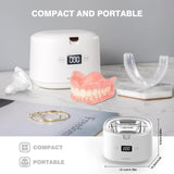 1 x RAW Customer Returns SWAREY Ultrasonic UV Cleaner for Dentures 45KHz 30W Ultrasonic Cleaning Equipment 230ML Portable Ultrasonic Cleaner for All Dental Devices Mouth Guards Braces Aligners Toothbrush Heads Jewelry - RRP €49.99