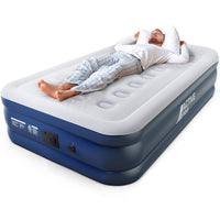 1 x RAW Customer Returns Active Era Premium air bed 1 person, self-inflating air mattress with built-in electric pump integrated pillow, inflatable mattress for camping guest bed - 99 x 187 x 46cm - RRP €79.99