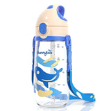 4 x Brand New Bunnytoo 550ml Leak-Free Children s Water Bottle, Children s Water Bottle with Straw, Kindergarten Water Bottle, BPA Free - Water Bottle for Nursery, School, Excursions - Lightweight and Sturdy-Blue - RRP €62.92