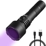 1 x RAW Customer Returns TATTU U2S UV Flashlight Rechargeable 365nm Black Light with ZWB2 Filter, 10W Blacklight LED Lamp with Micro USB Charging Cable - RRP €36.29