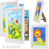 1 x Brand New ViViKaya 2 Pcs Children s Drawing Frame to Change, Hinged Artistic Photo Frame Front Opening Wooden A4 Frame, for Children s Drawing, Drawing and Picture Storage Wood 2  - RRP €19.2