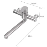 1 x RAW Customer Returns COLFULINE Wall-mounted Kitchen Tap, Kitchen Sink Tap in 304 Stainless Steel Adjustable Hot and Cold Water and 360 Rotation - RRP €37.9